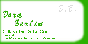 dora berlin business card